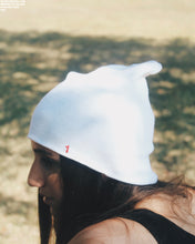 Load image into Gallery viewer, pearly white knit skull cap
